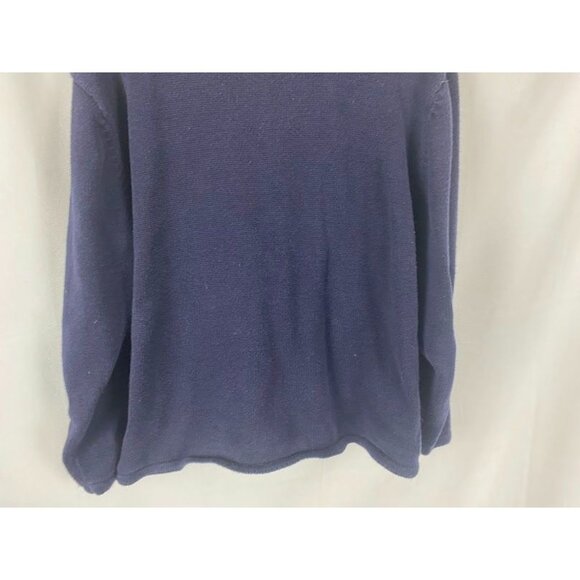 Crystal Kobe Navy Snowman Ugly Christmas Cardigan Sweater Women's Large. - Picture 10 of 11